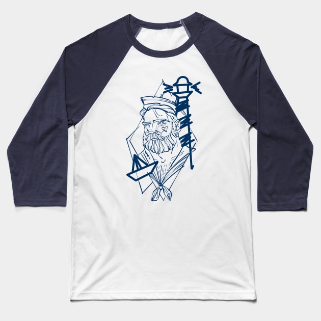 sketch sailor Baseball T-Shirt by Ademainbenjamin